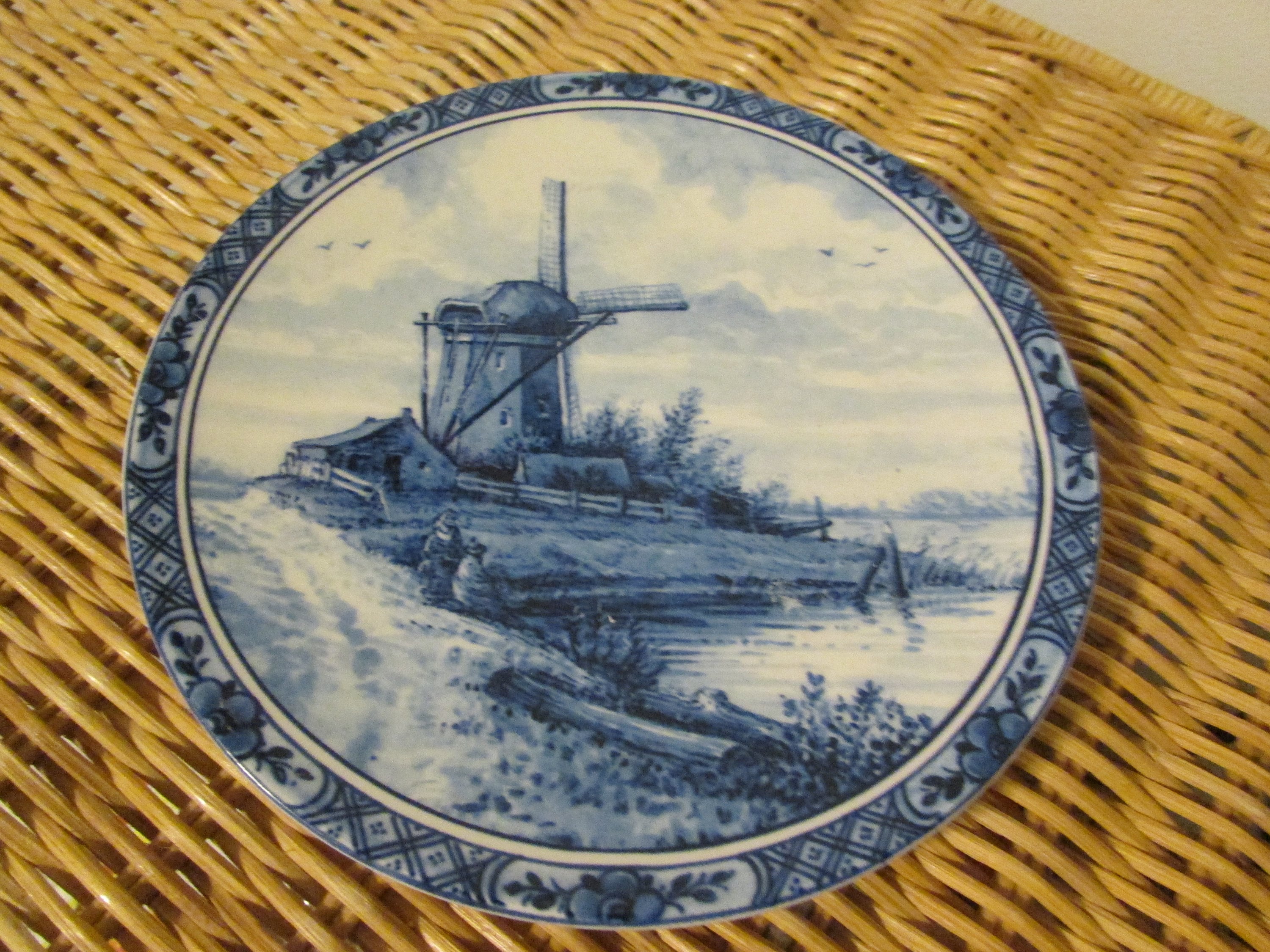 Vintage Delfts Blue Made in Holland Handpainted Delfino 6
