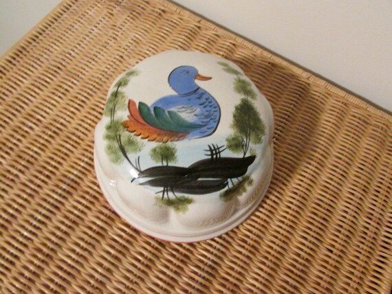 Vintage ABC Bassano Vintage Duck Dome Mold Wall Hanging Art