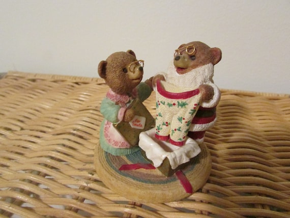 Vintage Hallmark Tender Touches "A Fitting Gift" Mr. Mrs. Clause