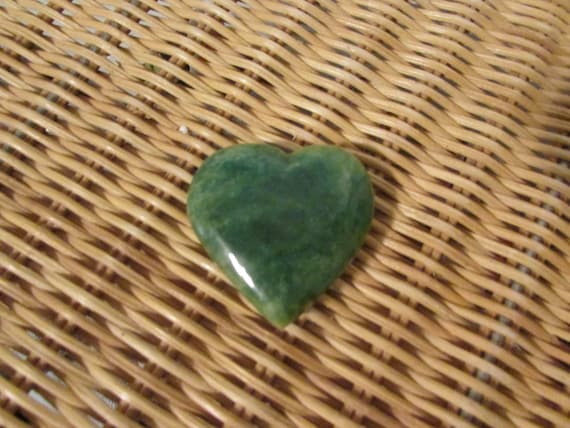 Vintage Green Marble Heart,  Made in Italy, Italian Craftsmanship, Small Handmade Marble Heart