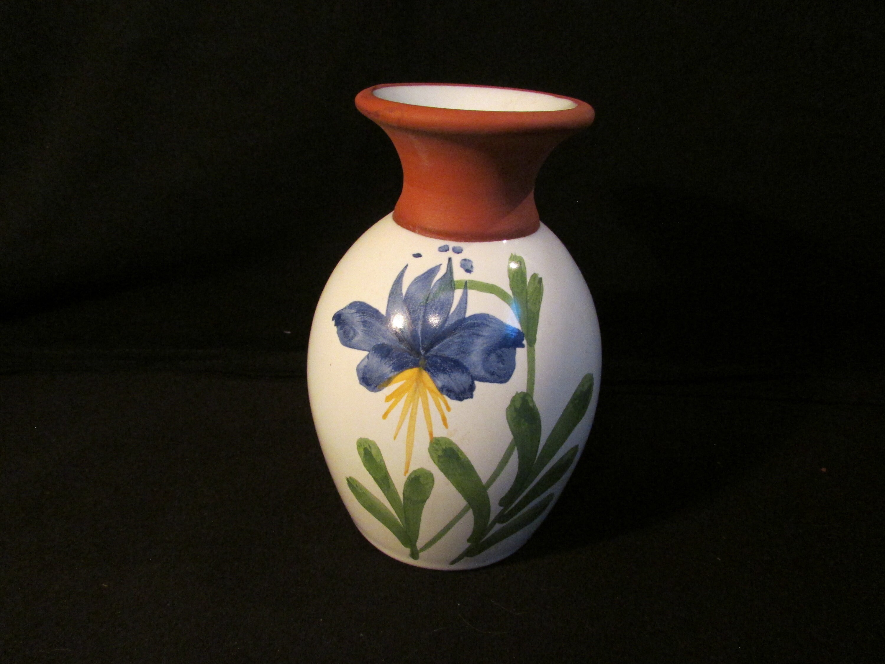 Vintage Emerson Creek Art Pottery Orchids Vase,emerson Creek