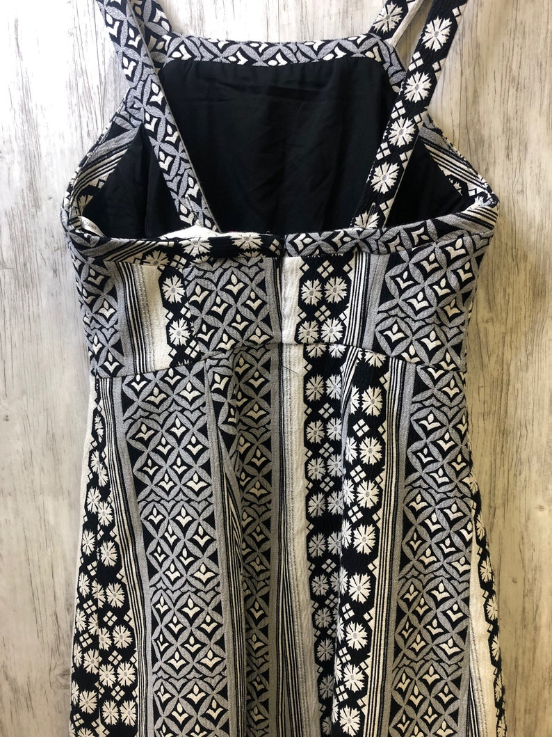 Vintage Geometric Print Dress