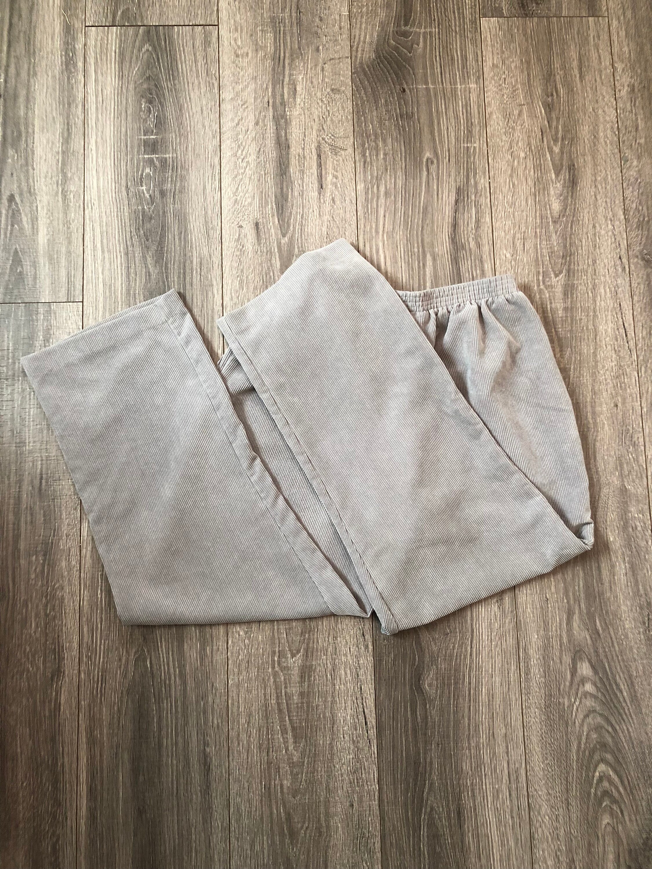 90's Alfred Dunner Gray Cords Elastic Waist Alfred Dunner - Etsy