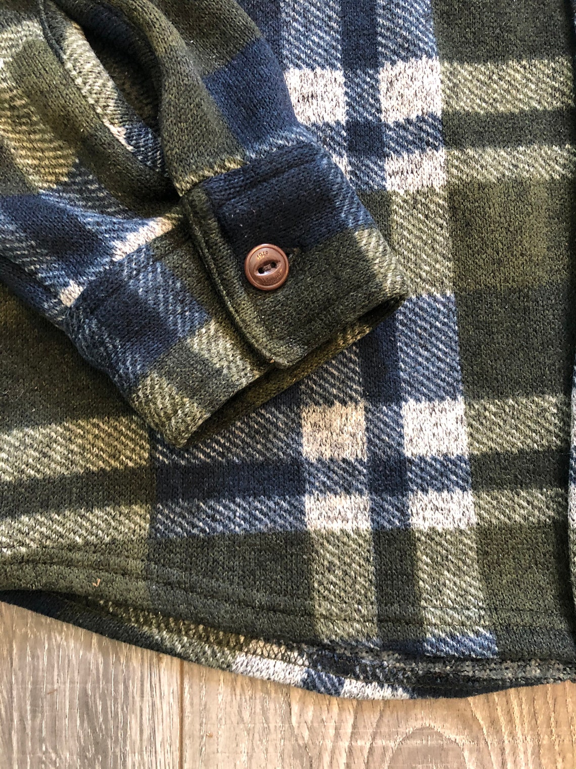 Vintage Blue and Green Plaid Shacket Oversized Shacket | Etsy