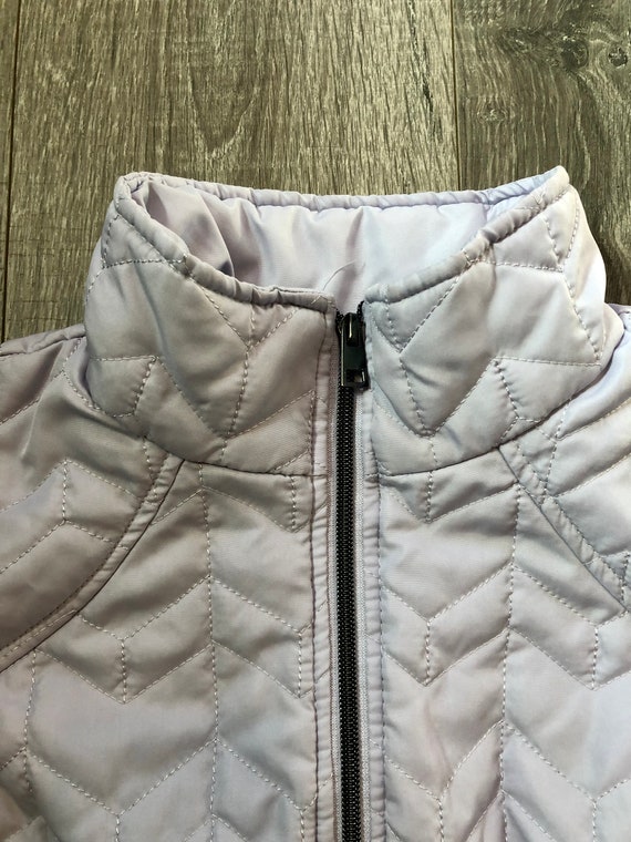 Pastel Purple Outerwear Vest, Zip Up Pastel Purpl… - image 4