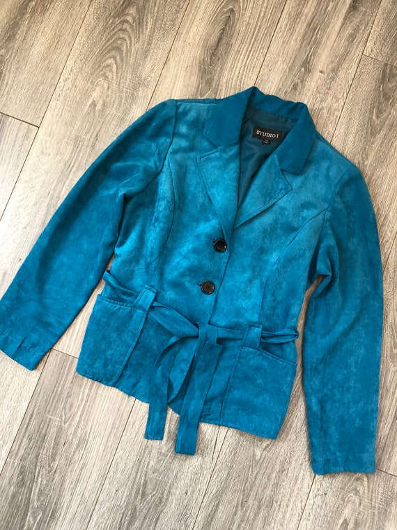 y2k/2000's Polyester Button Up Jacket, Colorful L… - image 1