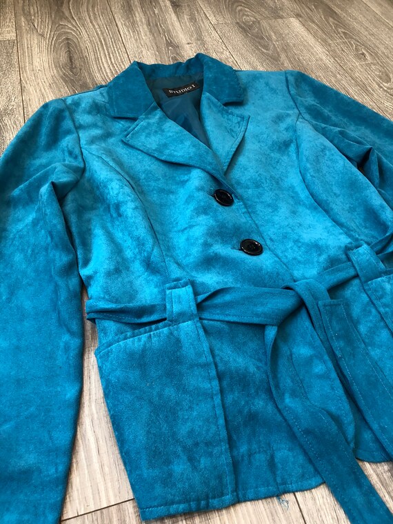 y2k/2000's Polyester Button Up Jacket, Colorful L… - image 5