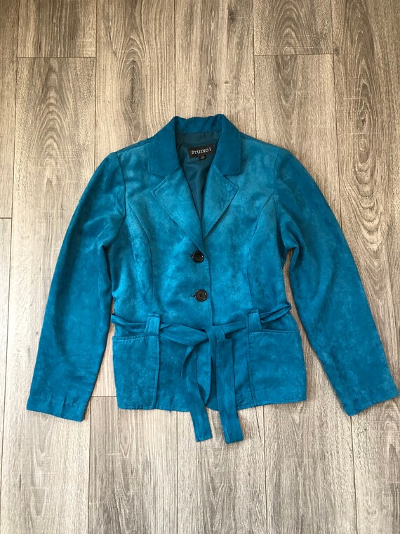 y2k/2000's Polyester Button Up Jacket, Colorful L… - image 2