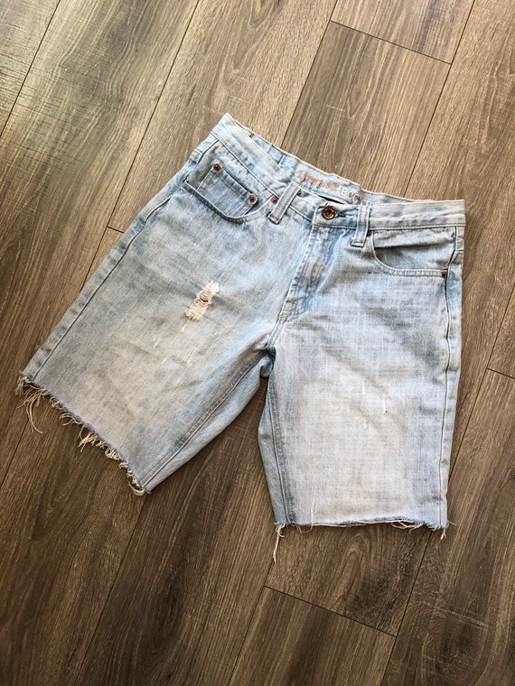 Vintage Lowrise y2k Cut Off Mom Denim Shorts, Cut… - image 2