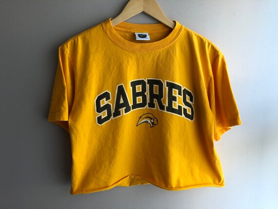 Buffalo Sabres Hockey NHL Cropped T-Shirt, Women's
