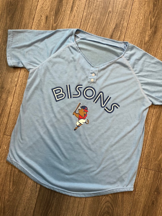 Buffalo Bisons Baseball Baby Blue Jersey, Buffalo