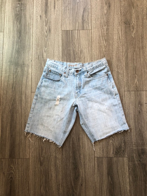 Vintage Lowrise y2k Cut Off Mom Denim Shorts, Cut… - image 1