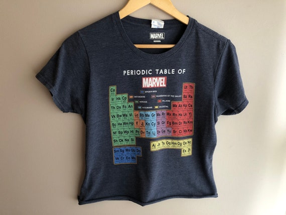 Women's Marvel T-Shirt, Ladies Period Table of Mar