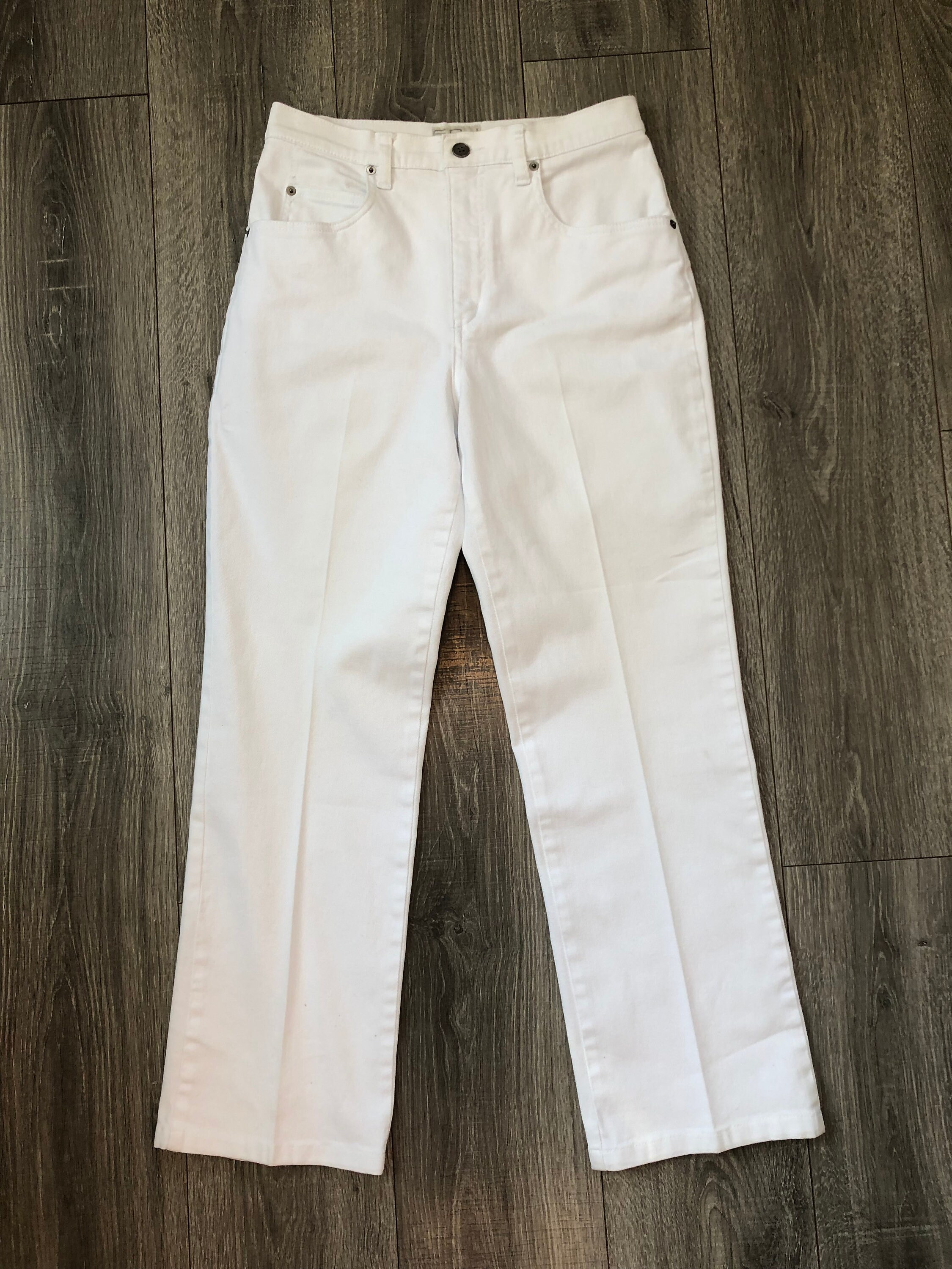 Vintage 90's White Jeans French Dressing White Jeans With Etsy