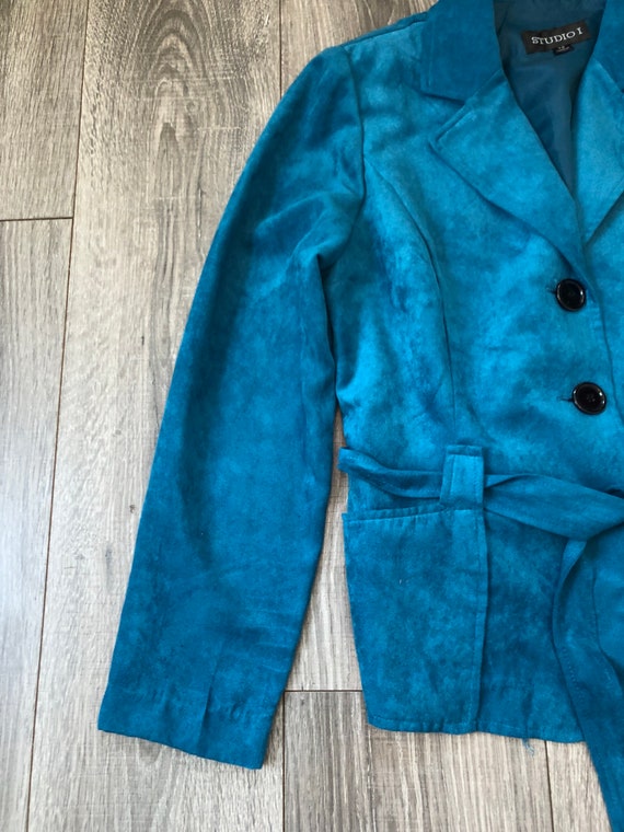 y2k/2000's Polyester Button Up Jacket, Colorful L… - image 4