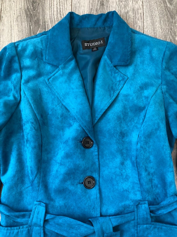 y2k/2000's Polyester Button Up Jacket, Colorful L… - image 6