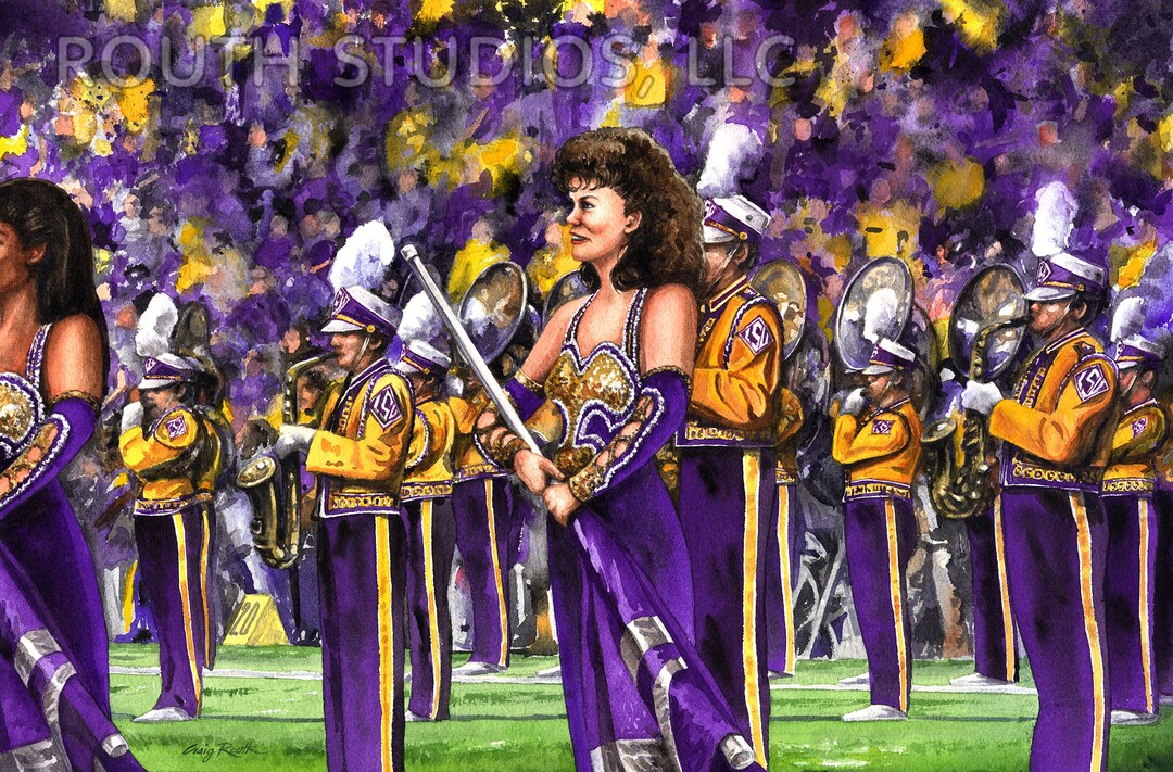 LSU Art Print. the With Golden Band From Tigerland, LSU