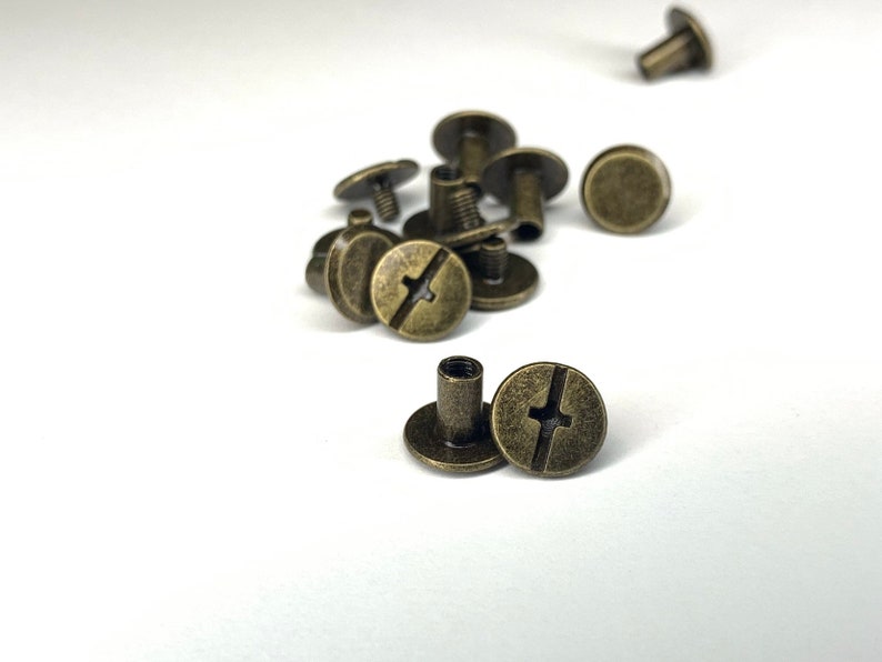 Qty of 20 Antique Bronze Screws For Clipboards Rustic Etsy