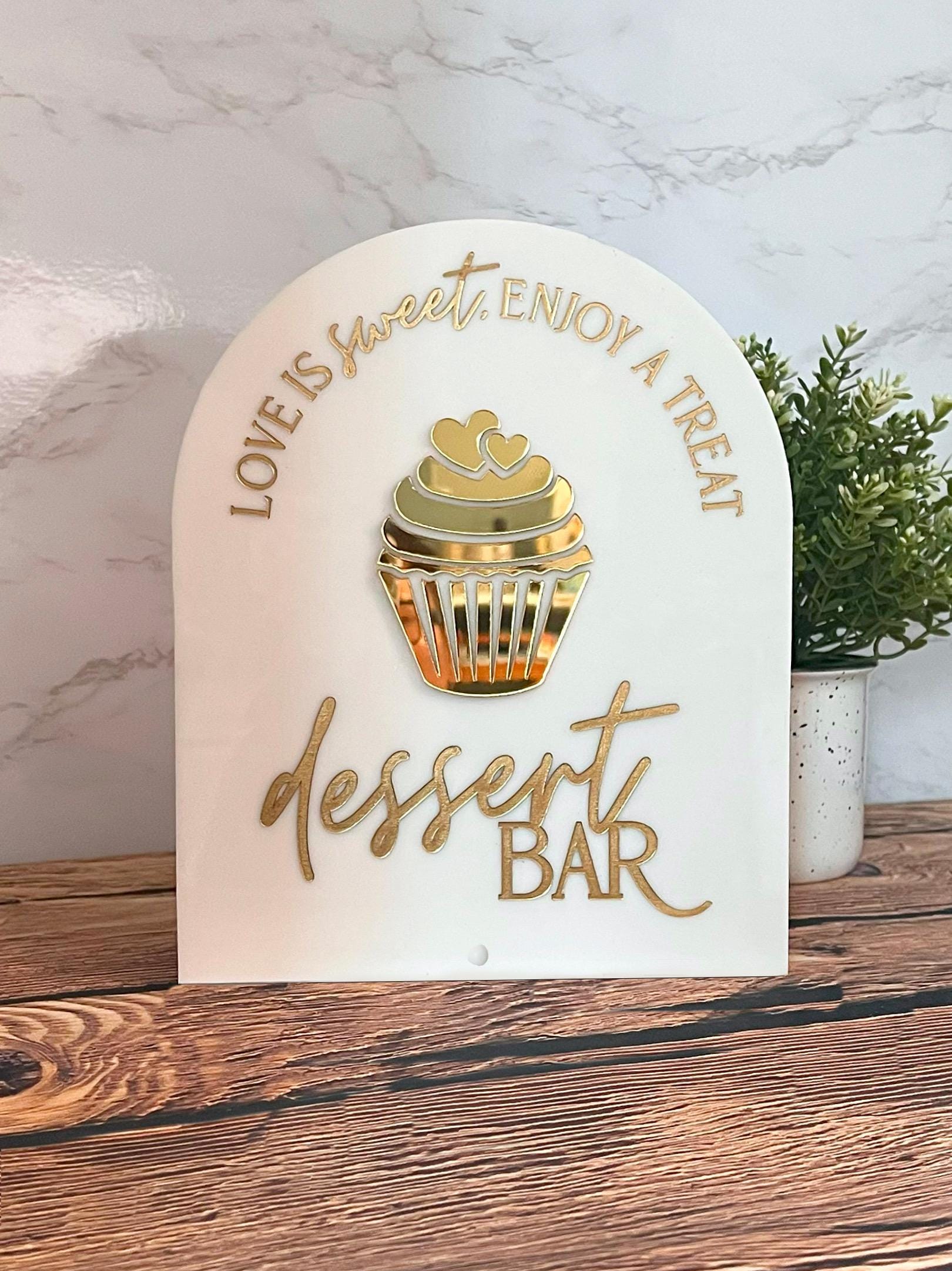 Arch Dessert Bar Sign | Wedding Table Sign | Birthday Table Sign ...