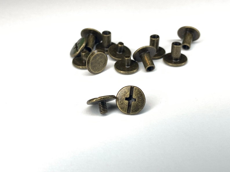 Qty of 20 Antique Bronze Screws For Clipboards Rustic Etsy