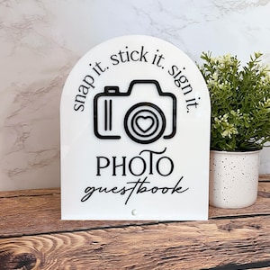 Polaroid Guestbook Sign | Photo Booth Sign | Photo Guestbook Sign | Wedding Table Sign | Birthday Sign | wedding signage | wedding decor