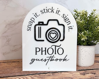 Polaroid Guestbook Sign | Photo Booth Sign | Photo Guestbook Sign | Wedding Table Sign | Birthday Sign | wedding signage | wedding decor