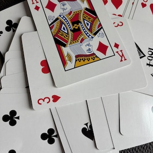 Oversized Playing Cards . Cards to Alter . Mixed Media / Journal Supply/Cover . Set of TEN