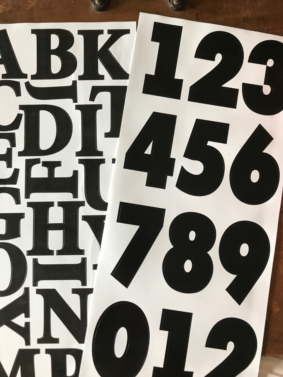 Letter and Number Craft Sticker Sets . Choice of Either Letter | Etsy