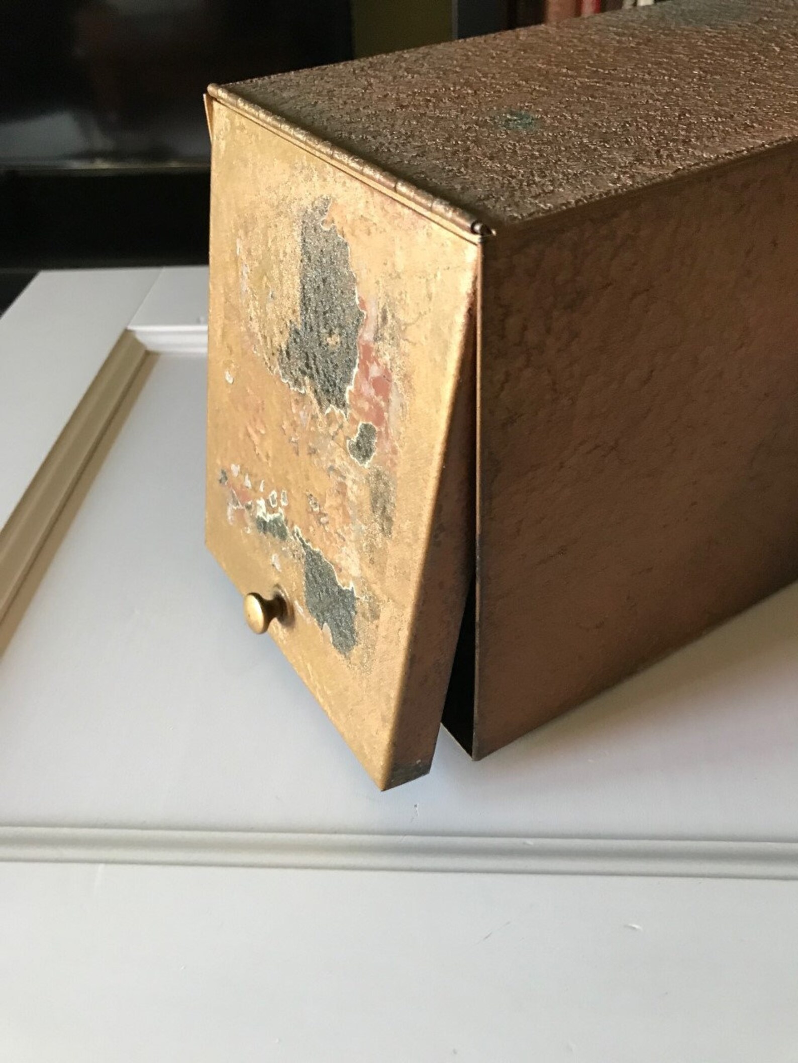 Set of Two Vintage Metal Files . Record File Boxes . Metal Etsy