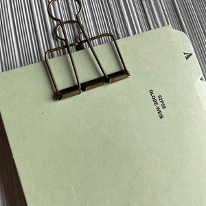 Planner/Binder Clips . Bronze Metal Journal . Set of TWO . Available in Three Sizes . Vintage Style . Office Supplies LARGE