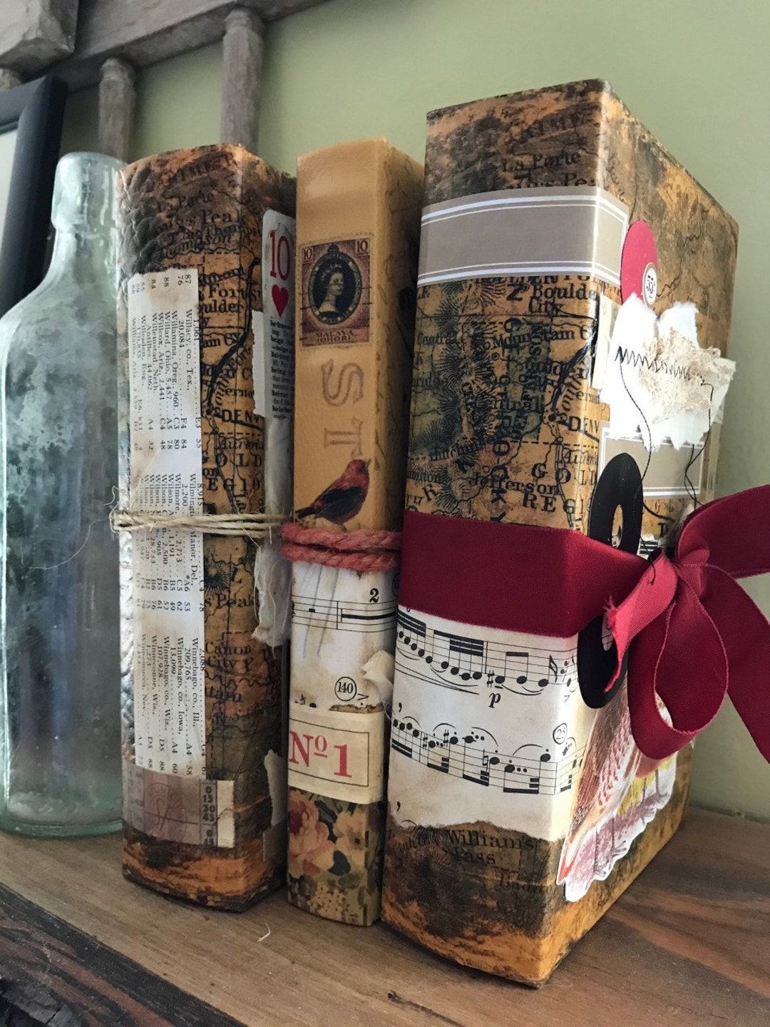 Keepsake Book Box . Memento/curio Box . Photo Storage . Travel Etsy