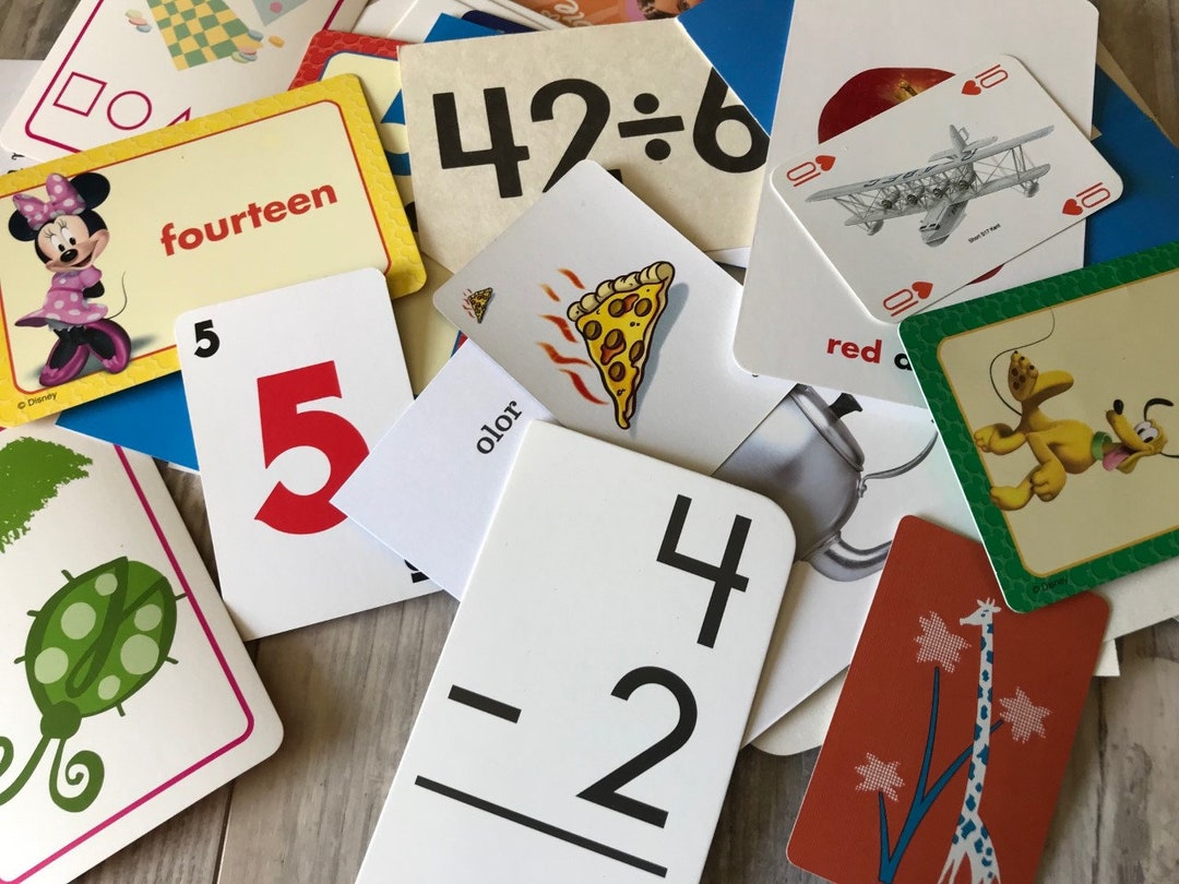 Assorted Set of 32 Flash Cards/playing Cards/game Cards/vocabulary ...