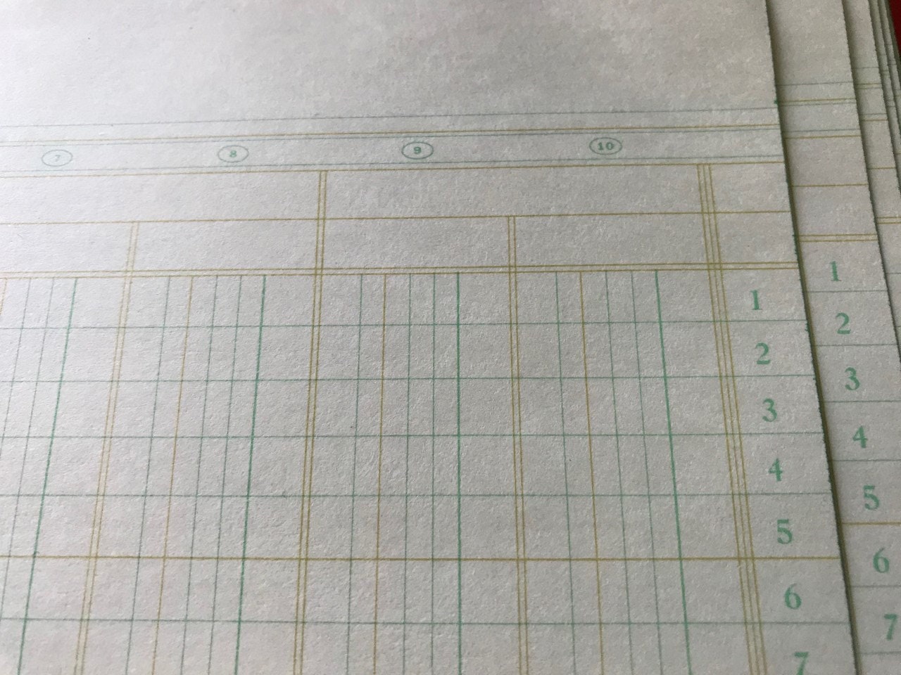 Old Ledger Paper . Heavyweight Journaling Paper . National Etsy