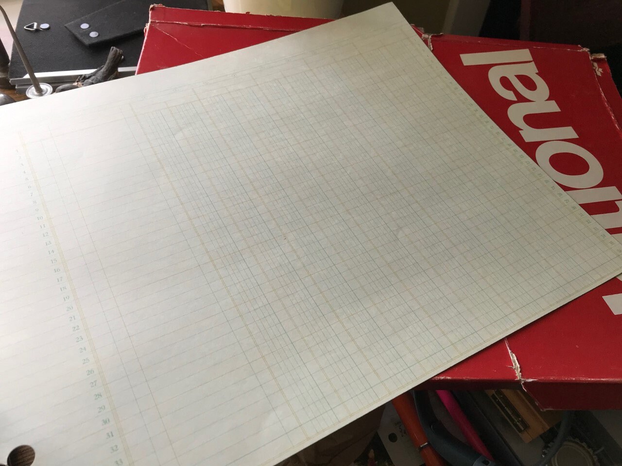 Old Ledger Paper . Heavyweight Journaling Paper . National Etsy