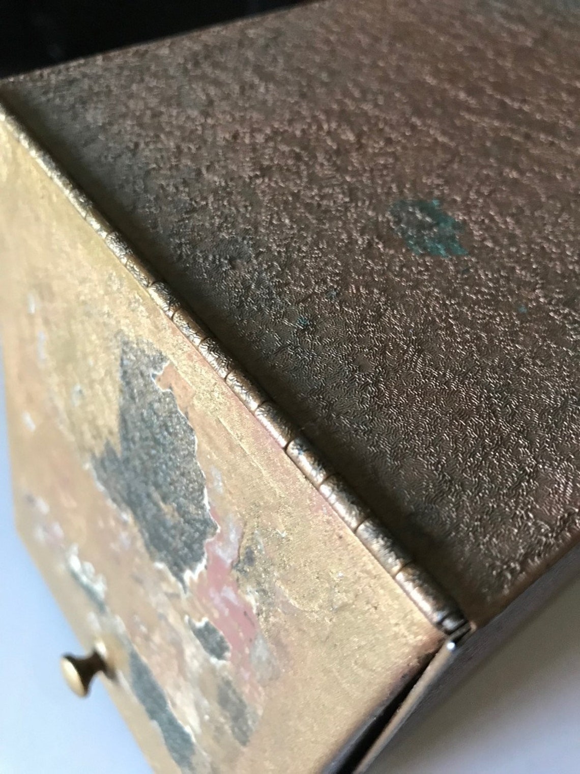 Set of Two Vintage Metal Files . Record File Boxes . Metal Etsy