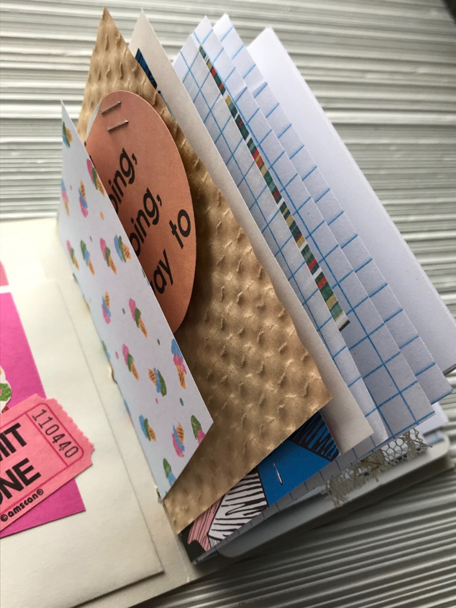 Handmade Vintage Greeting Card Junk Journal . Choice of FOUR . Etsy