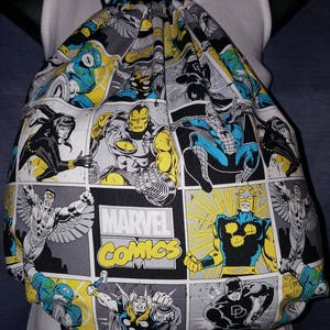 Made to Order Custom 14&quot; x 16&quot; Marvel/DC Comics Drawstring Backpack Tote Gym School Bag with FREE SHIPPING
