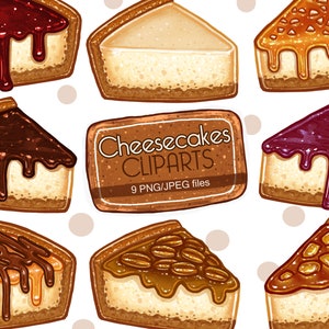 Schneiden Sie Käsekuchen Clipart digitale Illustration Bilder PNG
