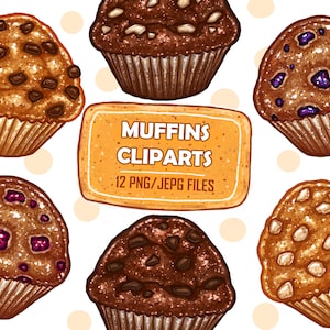 Muffins Clipart Digital Illustrations Images PNG