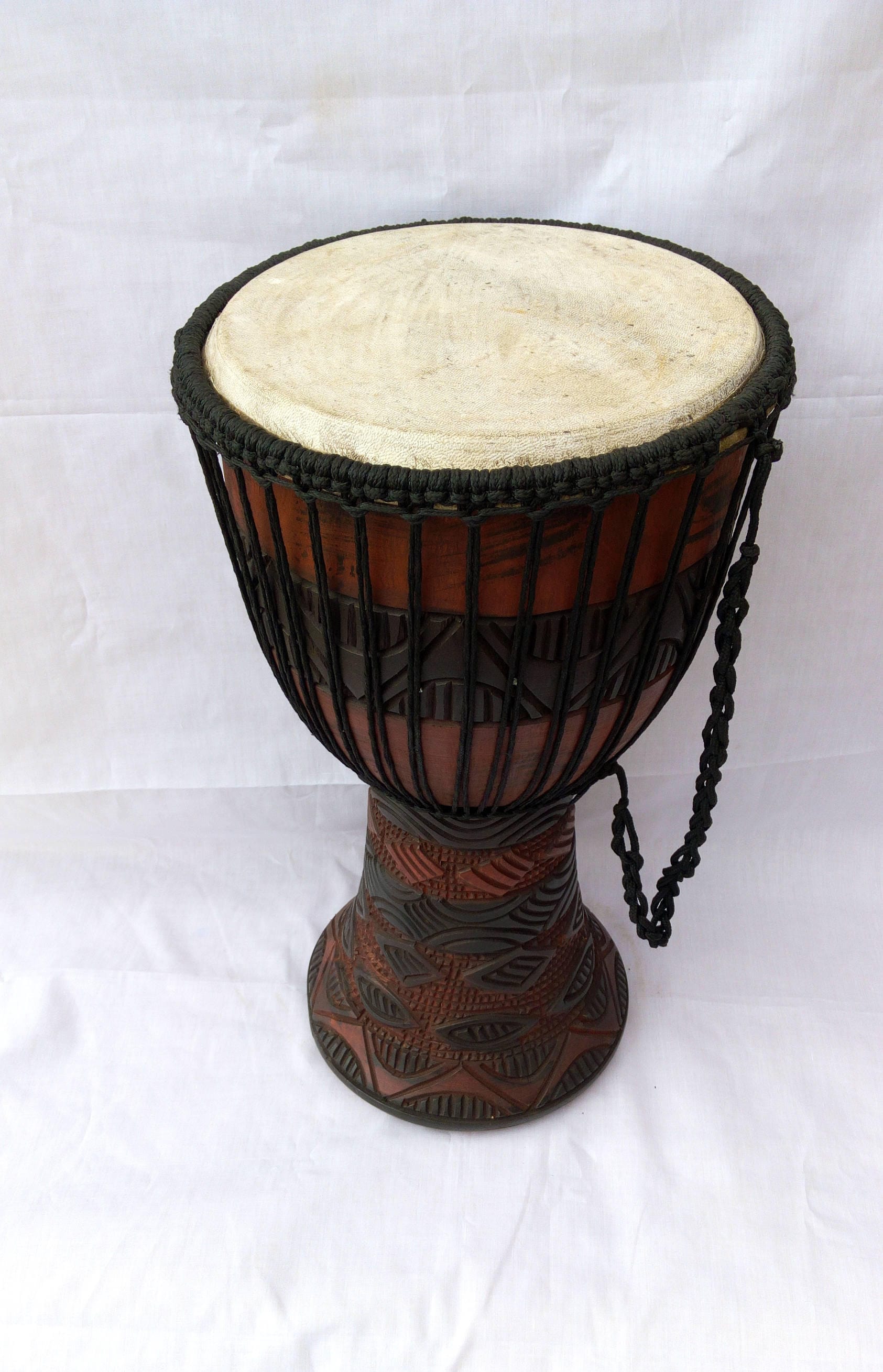 8 Inch Portable African Drum Djembe Hand Drum with Colorful Art Patterns  Percussion Musical Instrument 