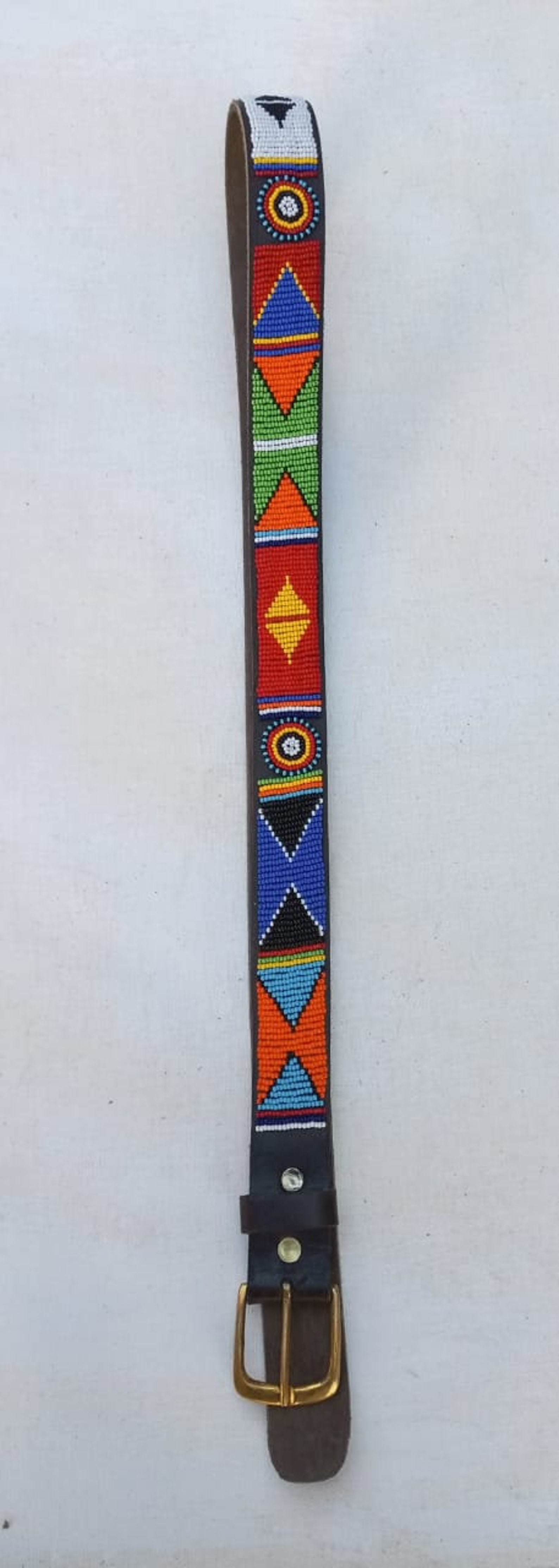 mens beaded belt