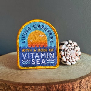 Vitamin Sea Embroidered Patch | Seaside | Coast | Beach