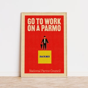 Go to work on a Parmo // Boro | A3 | A4 | Poster | Limited Edition | Middlesbrough | Seaside