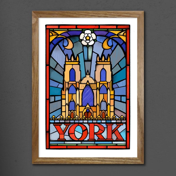 York // Art Print A3 & A4 | Railway Print | Travel Poster | Yorkshire | Wall Art