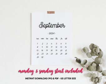 Printable calendar September 2024, September calendar, September 2024 baby due date calendar, Pregnancy calendar