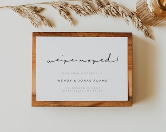 We've Moved, Change Of Address Cards, Moving Announcement New Address Card