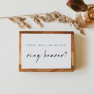 Word jij onze ringdrager, voorstelkaart ringdrager, bewerkbare sjabloon, ALFREDA