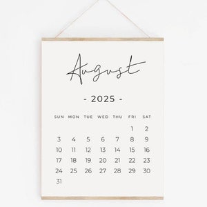 August  2025 PRINTABLE calendar, Pregnancy calendar digital download, Baby announcement August calendar