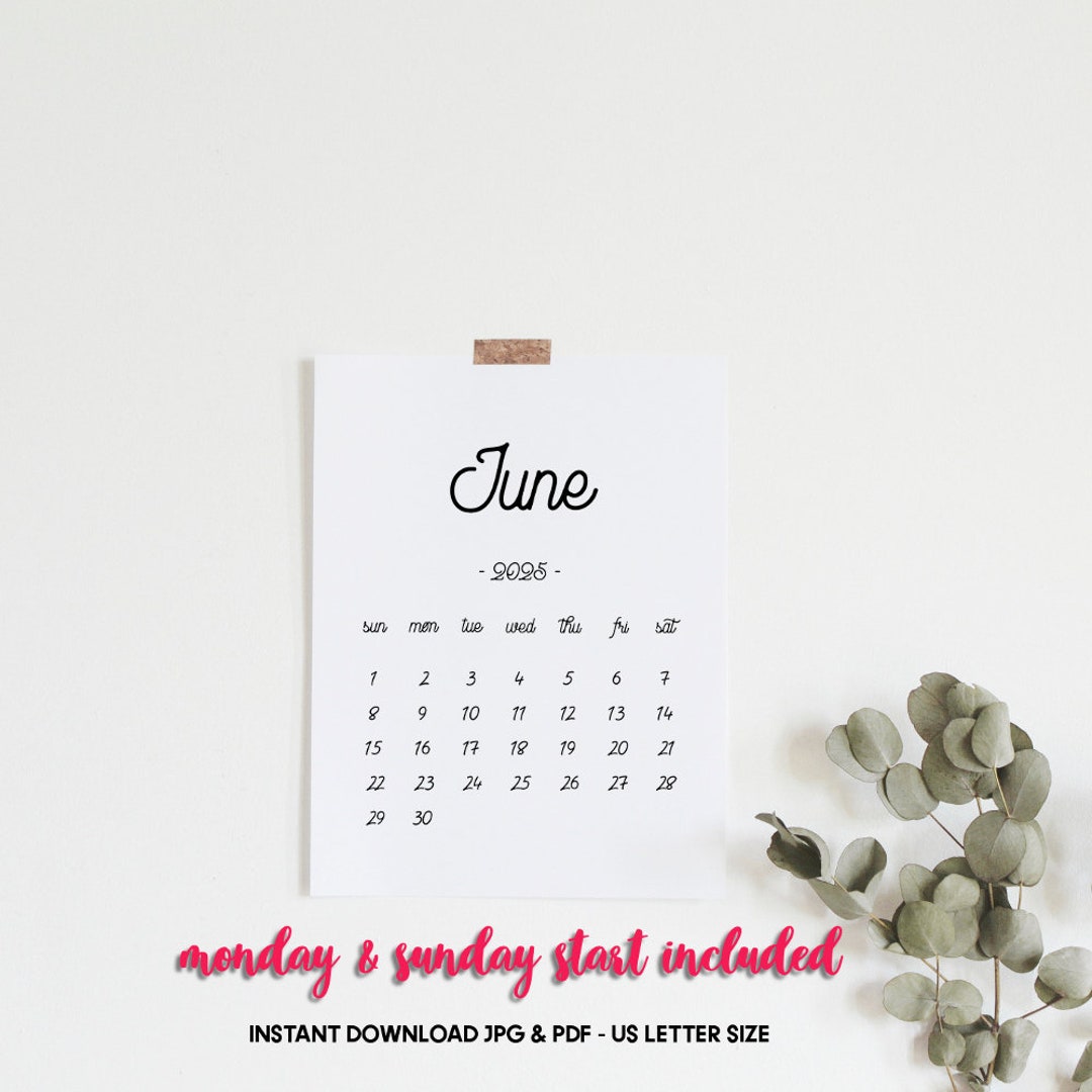 June 2025 Baby Due Date Calendar, Pregnancy Calendar, Printable Calendar June 2025, June Calendar - Etsy