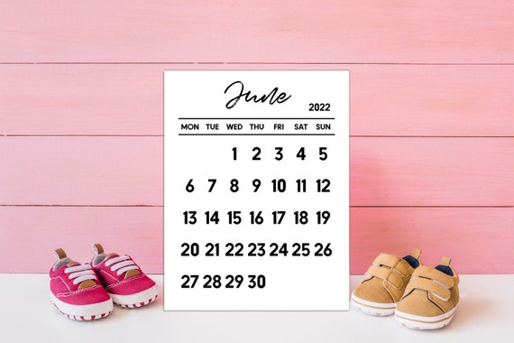 Juni 2022 kalender PRINTBAAR juni kalender | Etsy België